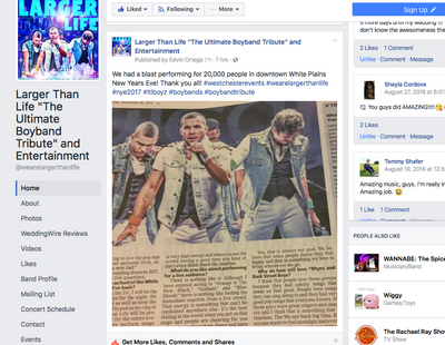 Larger Than Life Boyband Tribute The Best Amazing BMPblueprint NYE WhitePlains Live Awesome