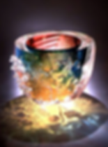 Leon Applebaum Textured Bowl Glass Art