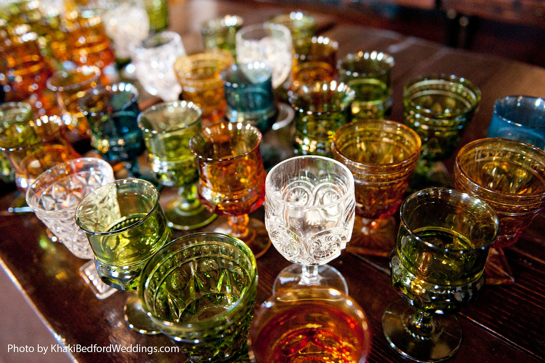 Colored Glass Goblets