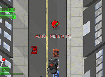 monster finger games super renegade response indie pc ouya ios android retro rgg retrogamegeeks.co.uk retrogaming videogames review screenshot apb driving chase hq guns cops