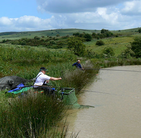 Color photo with leek and fishing