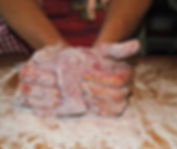 Kneading Dough; Irina's Istrian Ravioli Ricotta Recipe in Pazin, Croatia