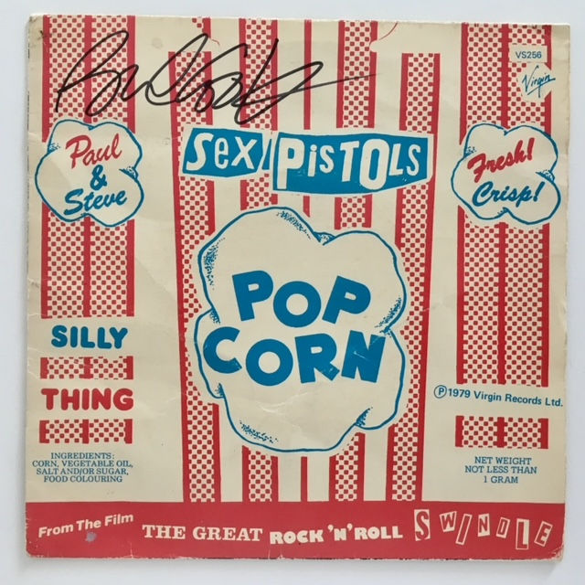 SEX PISTOLS SILLY THING SIGNED BY PAUL COOK The Art Of Punk