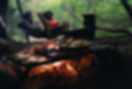 Cooking Over Campfire
