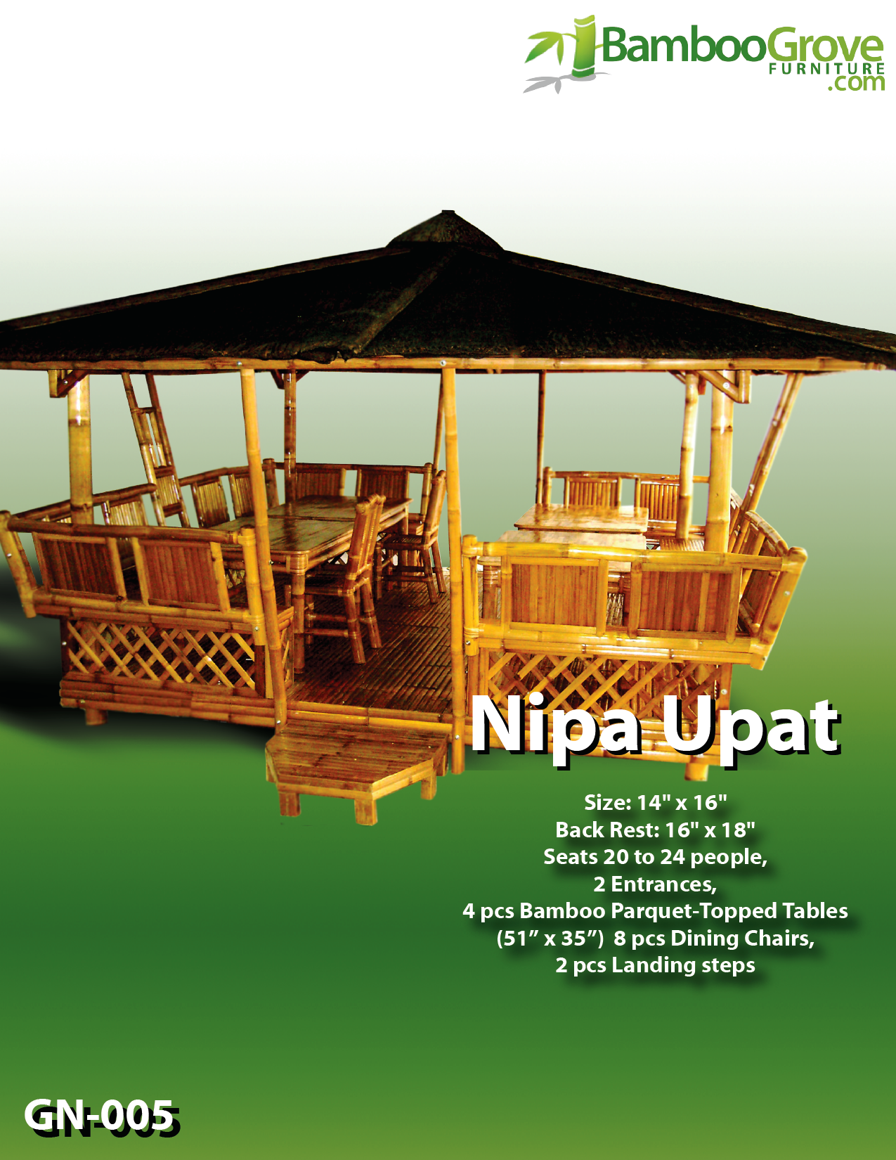 Bamboo Gazebo Furniture Factory Direct Philippines