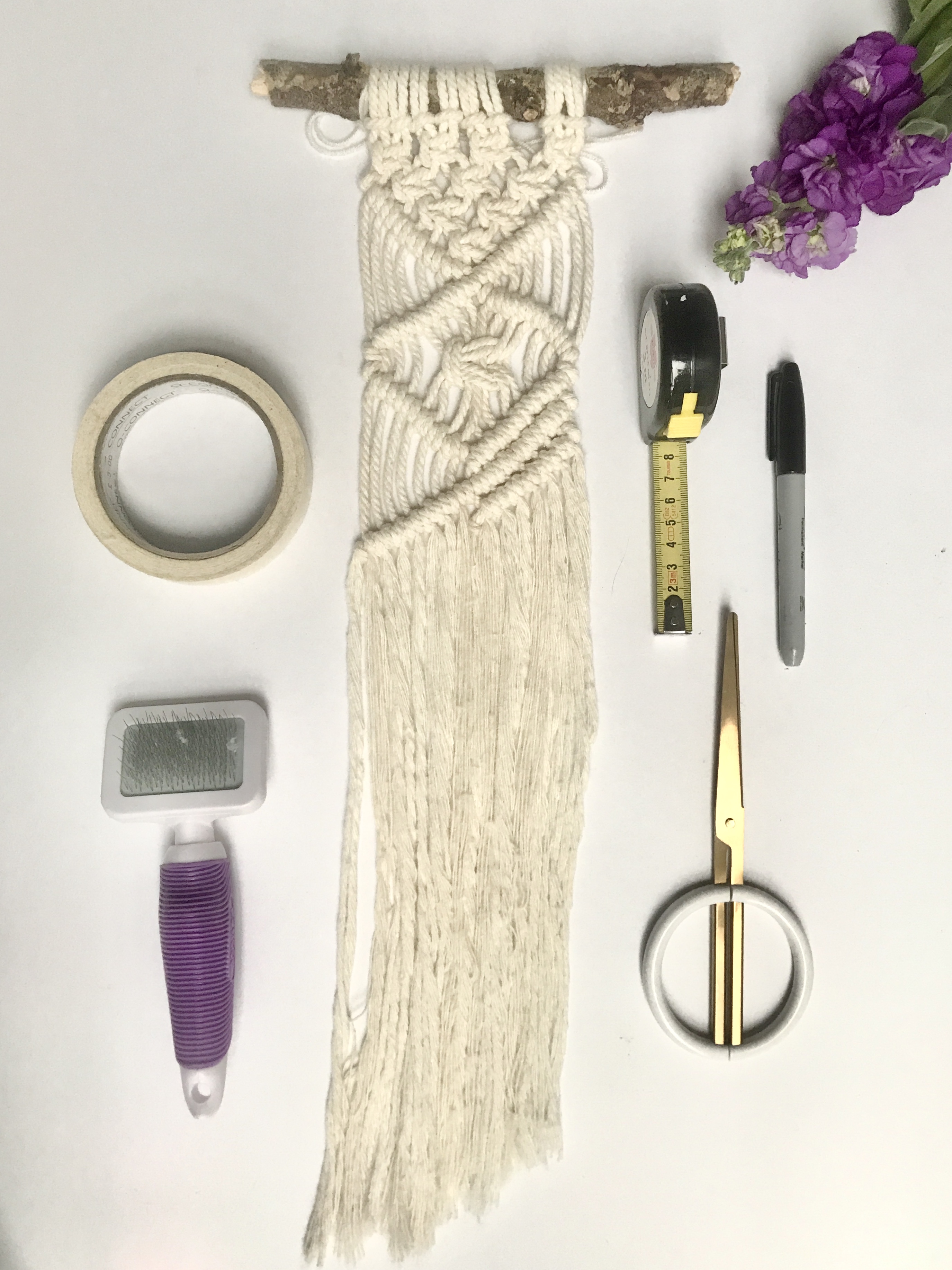 How to cut the perfect macrame fringe