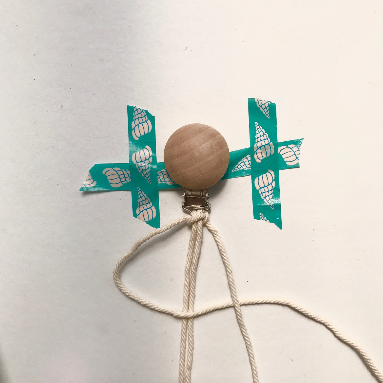 Macrame pacifier holder tutorial