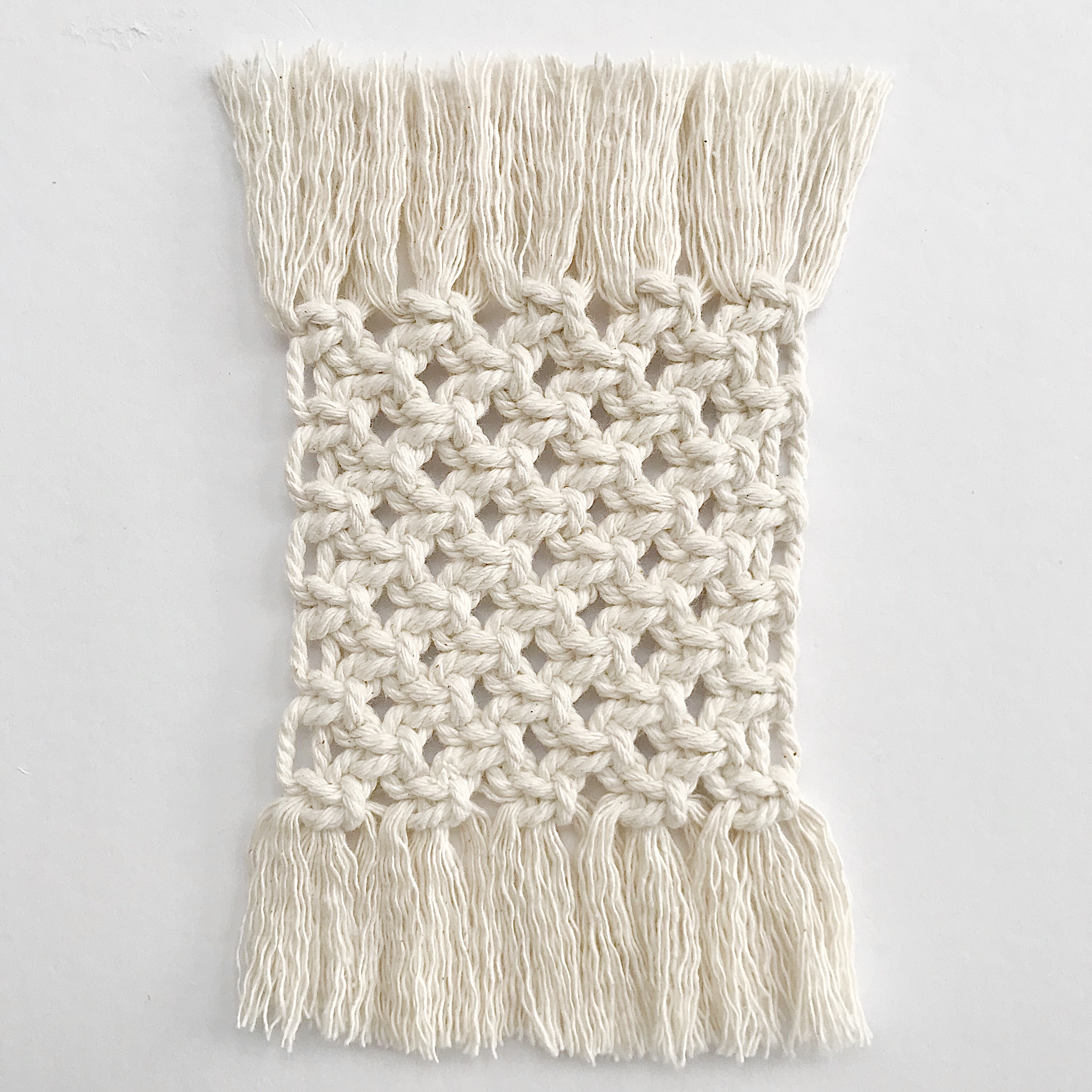 Macrame coaster free tutorial