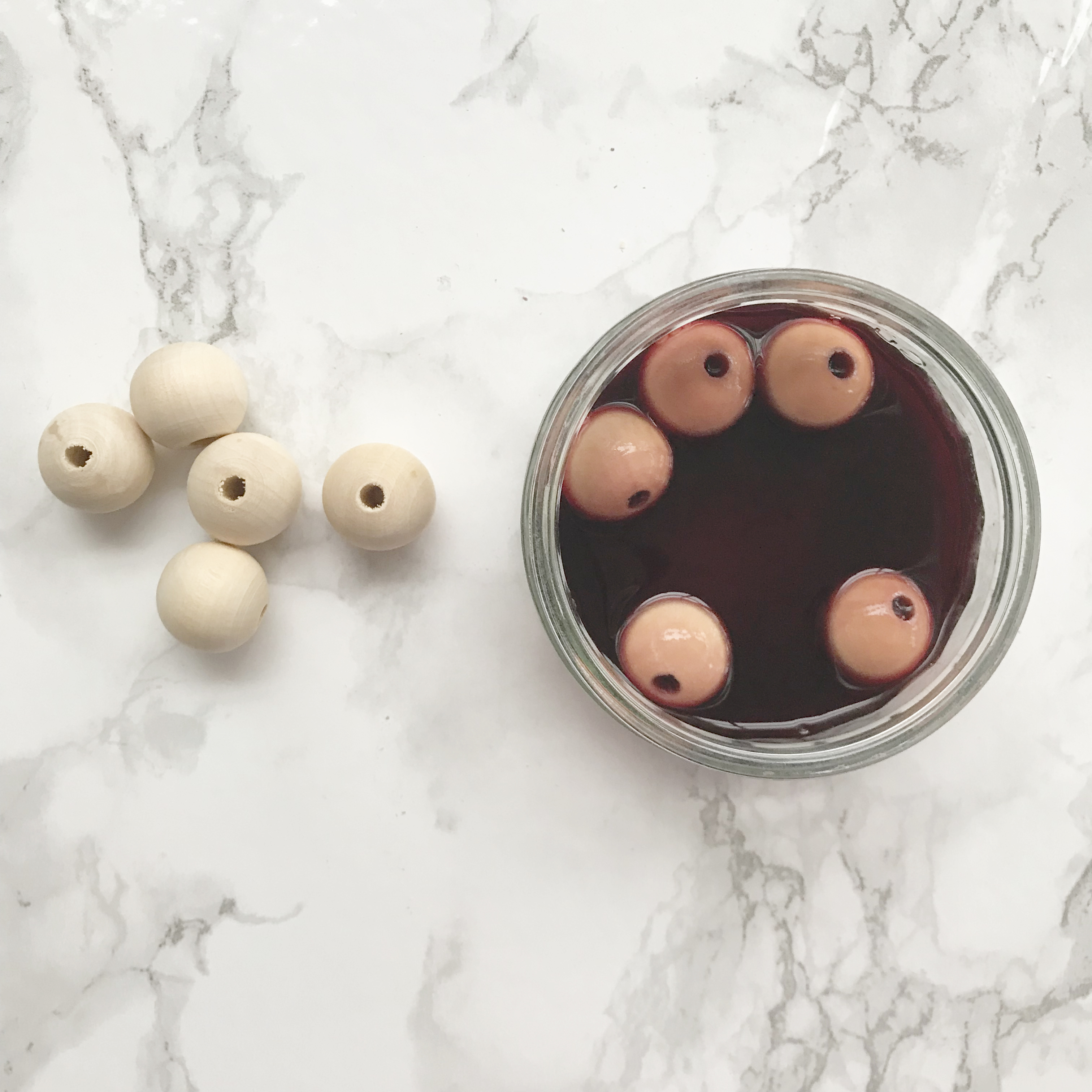 Natural Dyeing with red wine and hot drinks