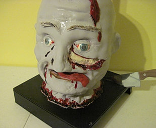 Halloween head cake