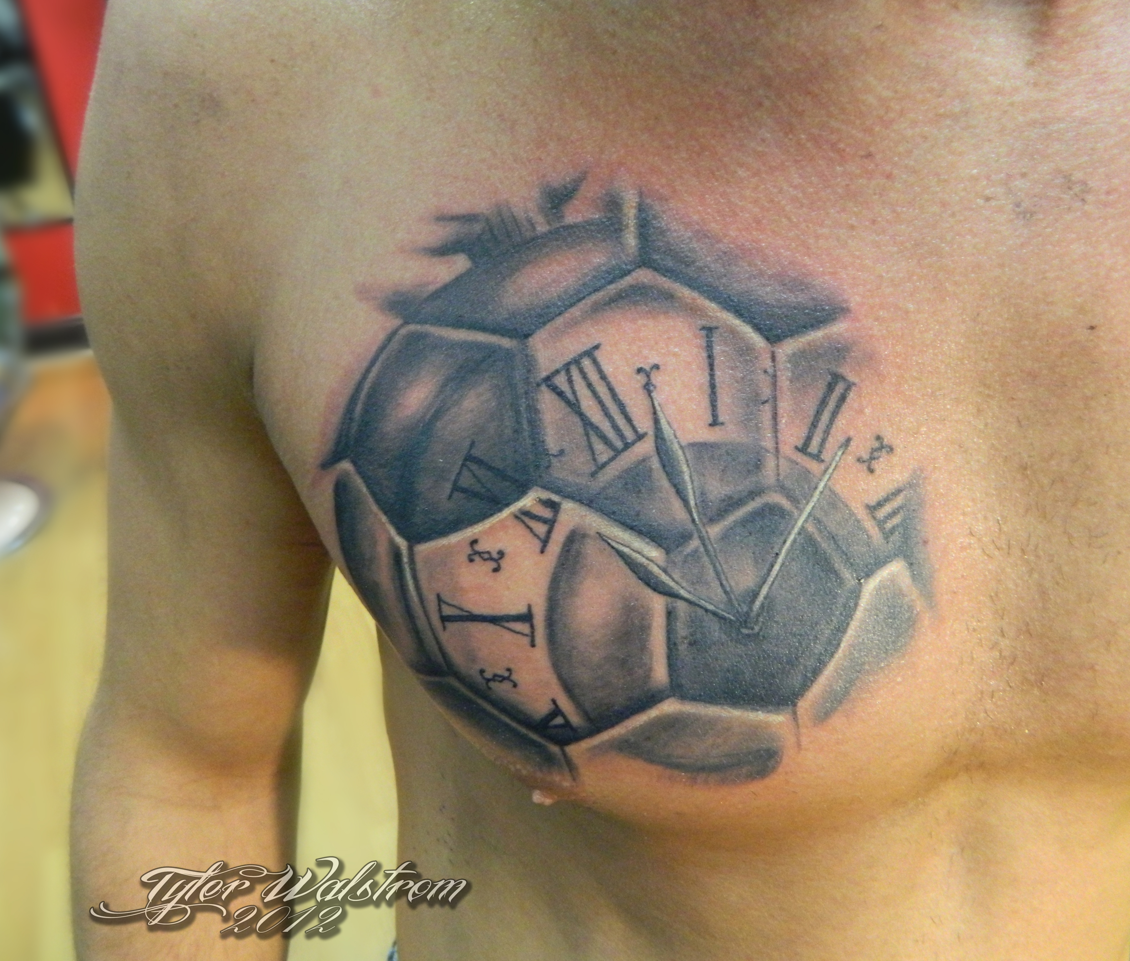 rock and ruthless tattoo parlor soccer ball timepiece rock and ruthless tattoo parlor soccer ball timepiece