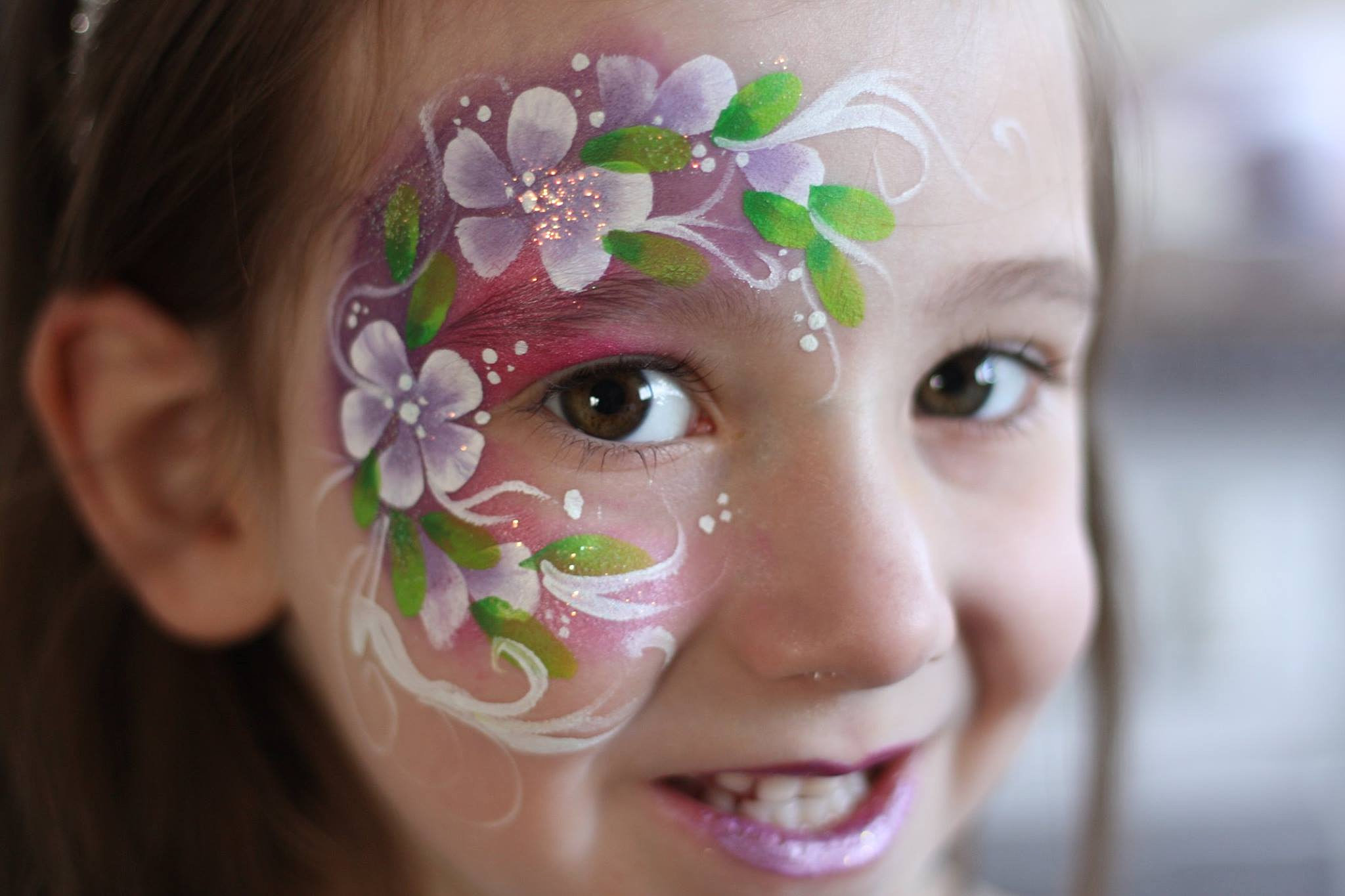 Face Painting Calgary Nadine's Dreams Calgary Face Painter Floral Eye Design