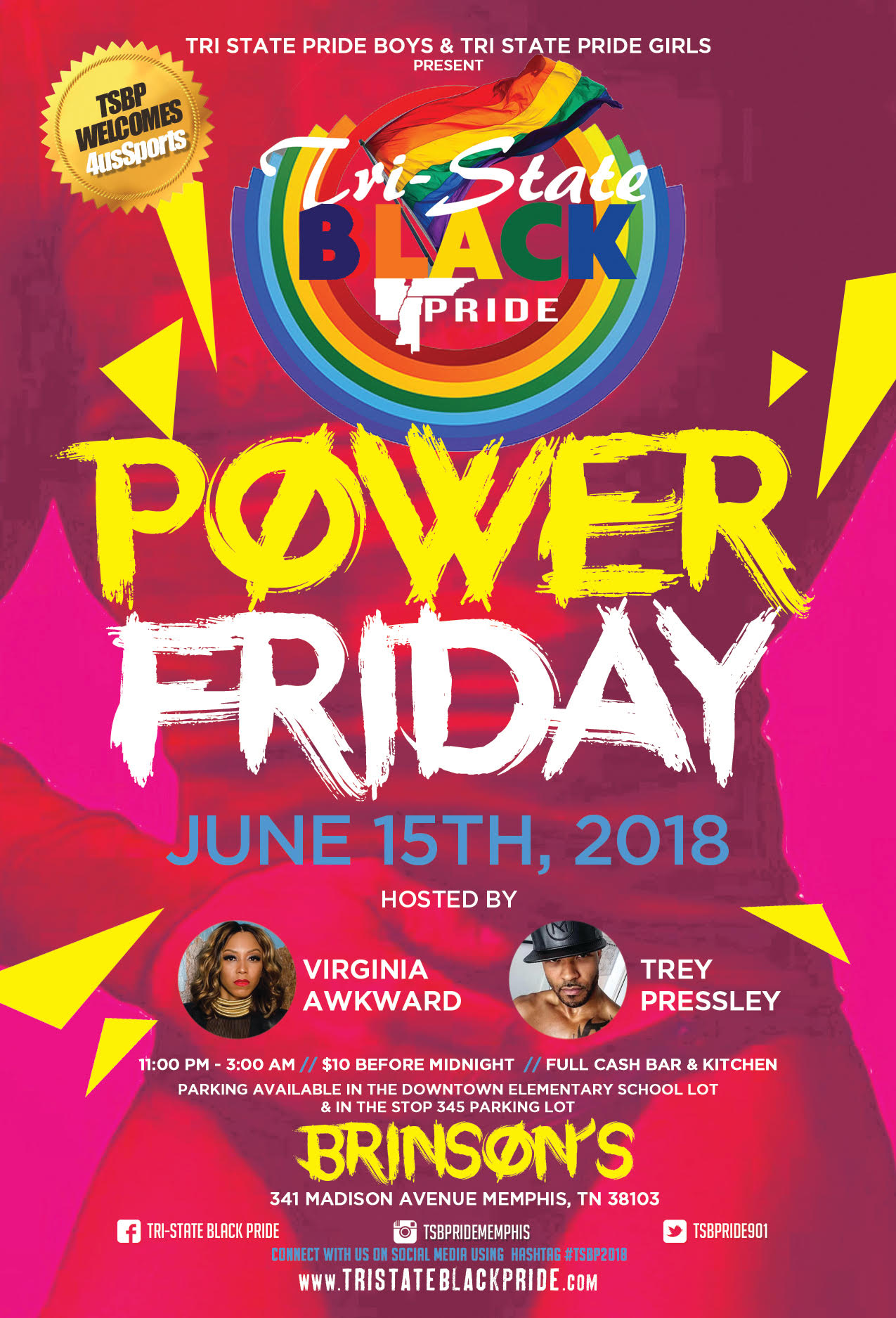 tri state blackpride events flyer pride