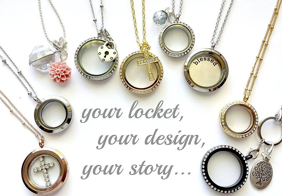 Stonebridge Designs Glass Memory Lockets and Floating Charms About