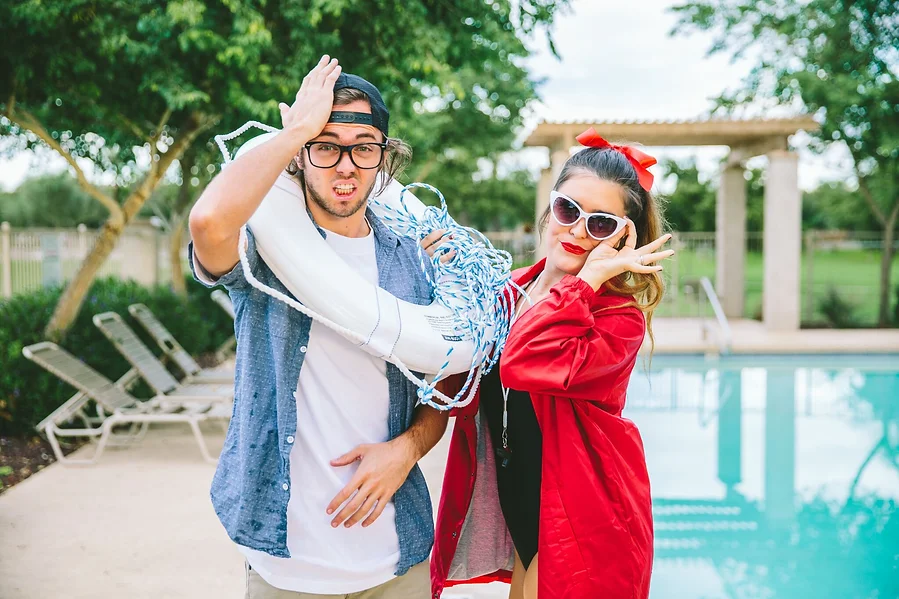 this years halloween costume was inspired by one of our favorite movies the sandlot we loved dressing up as wendy peffercorn and squint paladorous