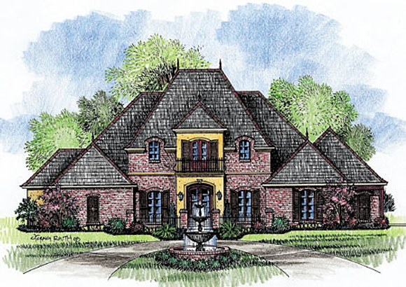 Madden Home Design - French Country house plans, Acadian house plans  The Monte Clare