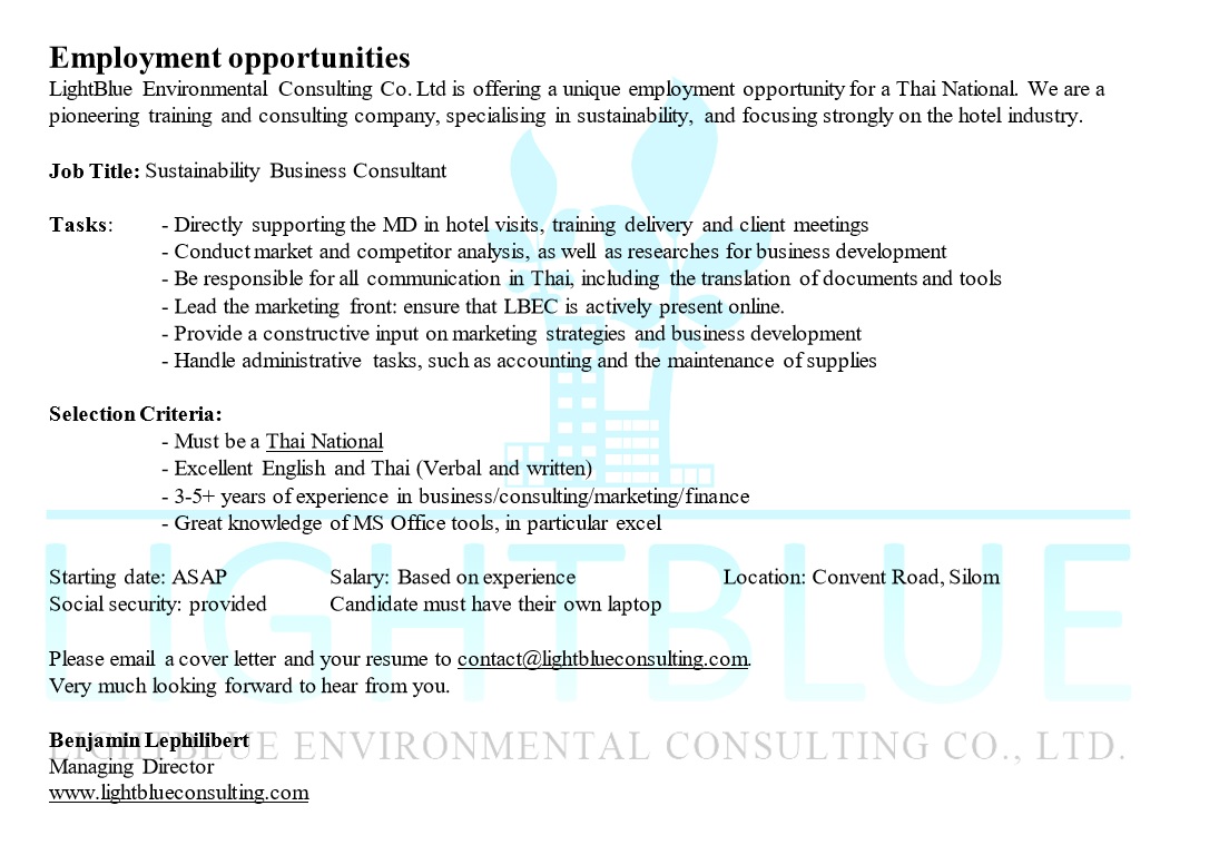unique employment opportunities