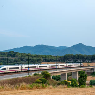 All aboard the train in Spain