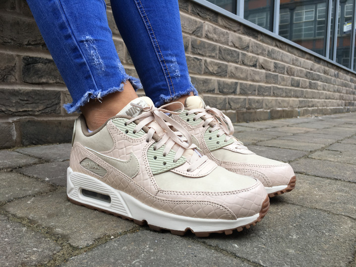nike air max 90 premium trainers in oatmeal nike air max 90 premium trainers in oatmeal