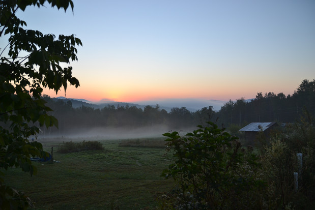 sunrise in vermont