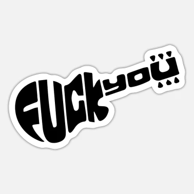 Fuck You Guitar Vinyl Decal Sticker ANYStickerUWant