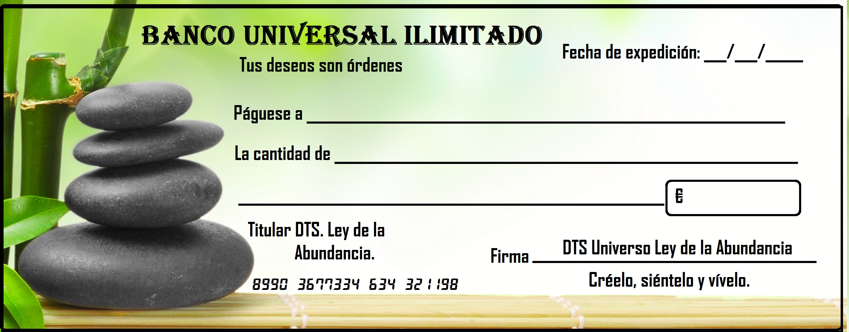 Resultado de imagen de cheque de la abundancia 2017