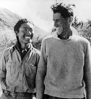 Sherpa Tensing mit Sir Hillary Keystone_
