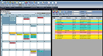 Color coded tasks and project software