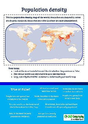 Worksheets Population Density Worksheet population worksheets world density map