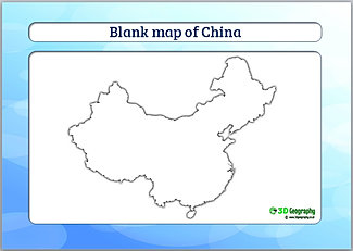 china outline  china  blank worksheets  of ks3 earthquakes ks3  map  of geography map geography