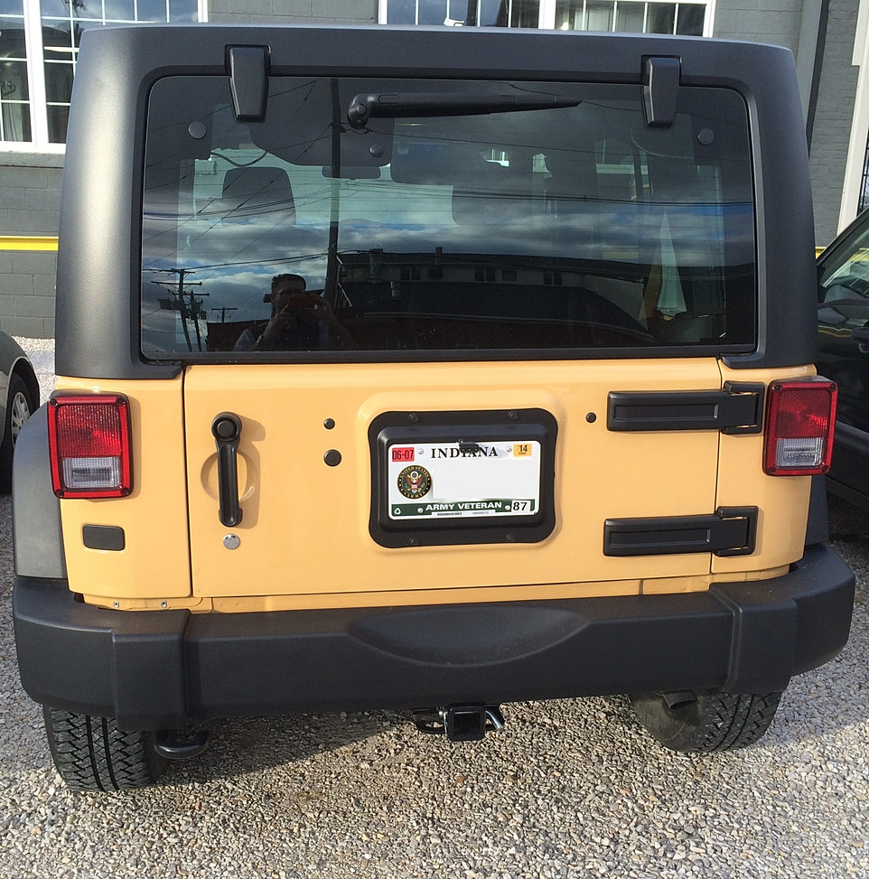 Full Metal Fabworks , Jeep JK License Plate Relocation