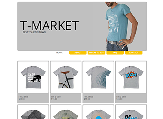 wix t shirt website