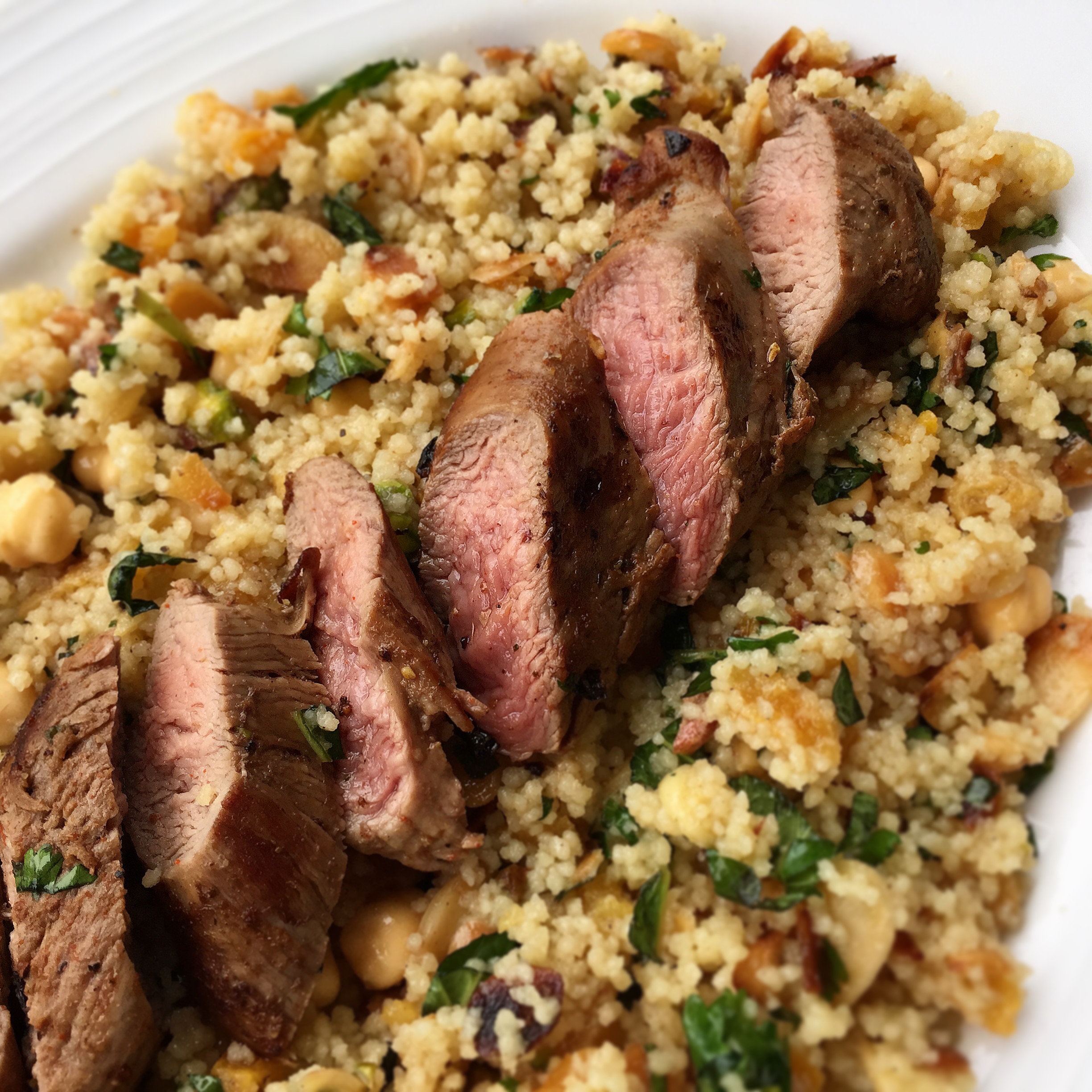 spicy moroccan lamb couscous