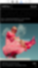 Image of a website for a design magazine called Daylong displayed on the mobile breakpoint. There is a square image of a woman in a pink dress and white text is placed on top.
