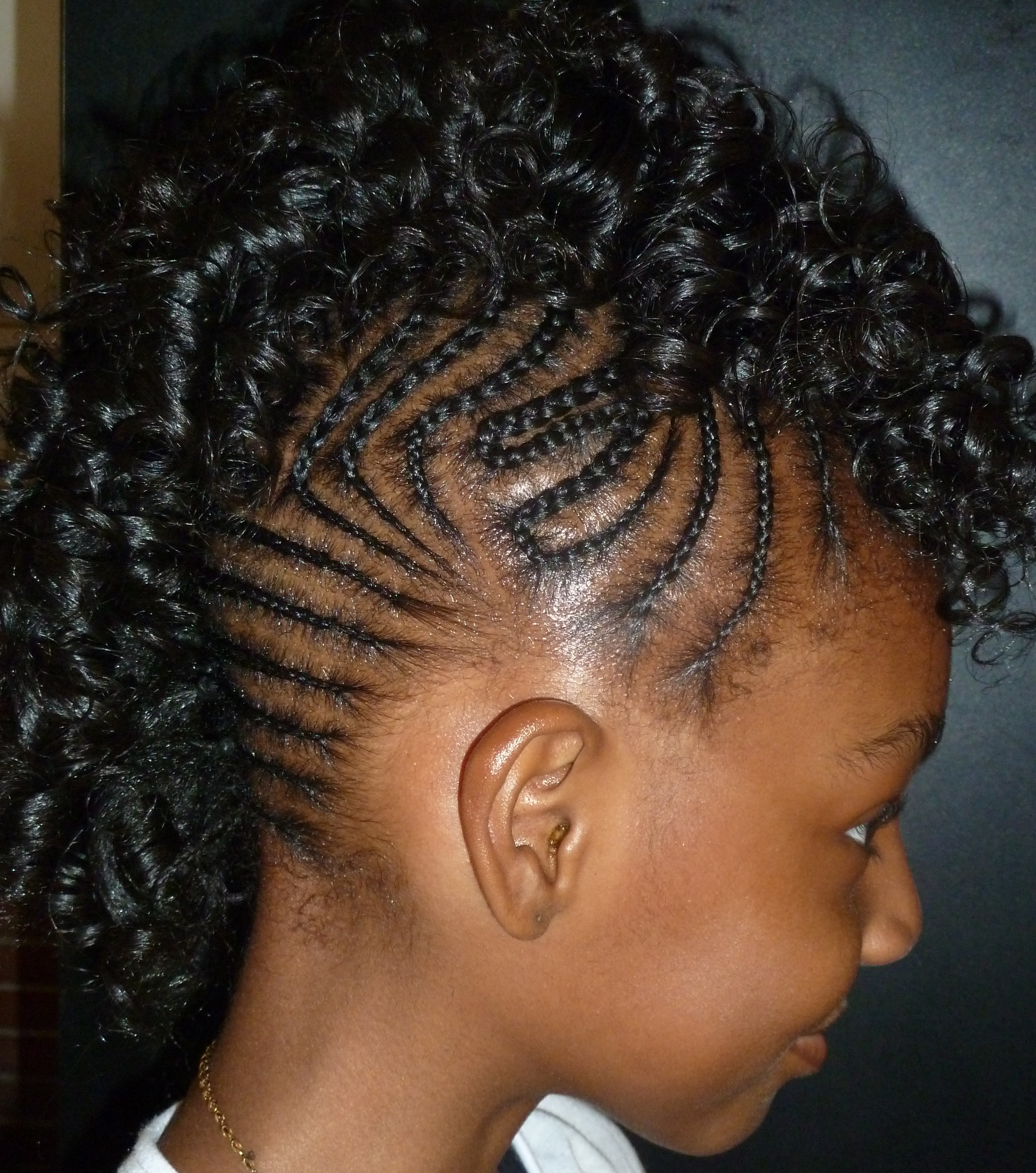 ... Hair Salon For Children and Adults | Braided Mohawk with Spiral Curls ... Hair Salon For Children and Adults | Braided Mohawk with Spiral Curls