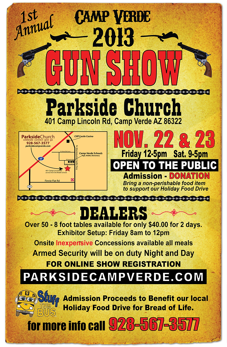 Camp Verde, AZ, churches, Verde Valley, Parkside church Gun Show Intro