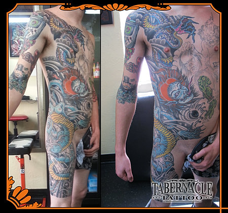 Half Torso Tattoo