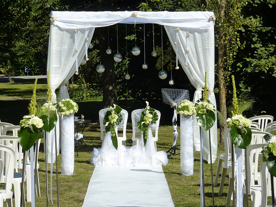 decoration mariage en plein air