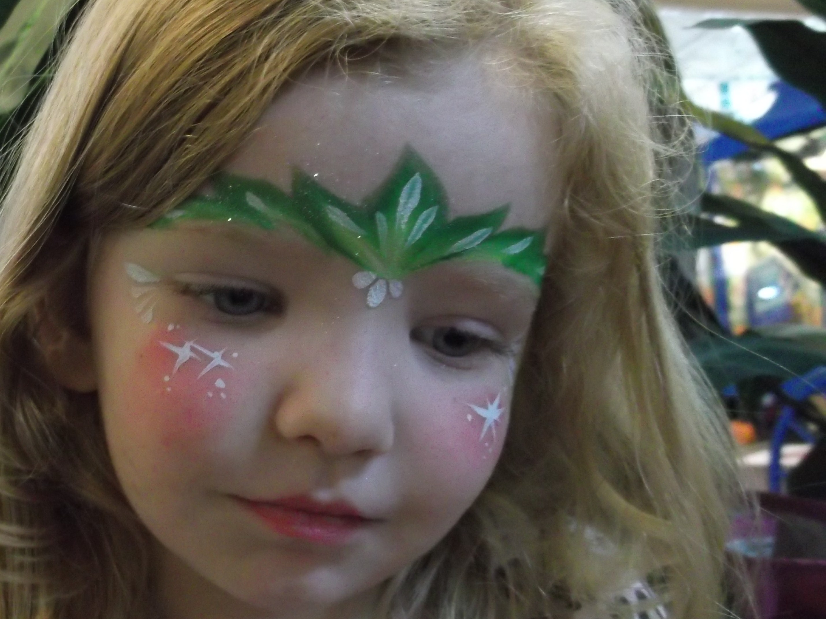 Easy Tinkerbell Face Paint Easy Tinkerbell Face Paint