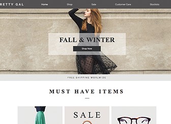 wix fashion designer template