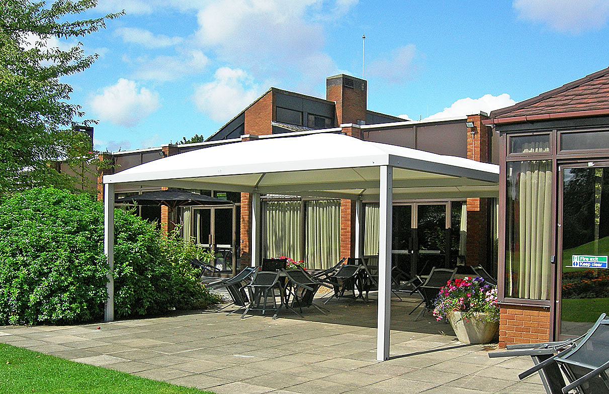 Free Standing Sun Shade CanopySchool Canopies Tensile Shelters