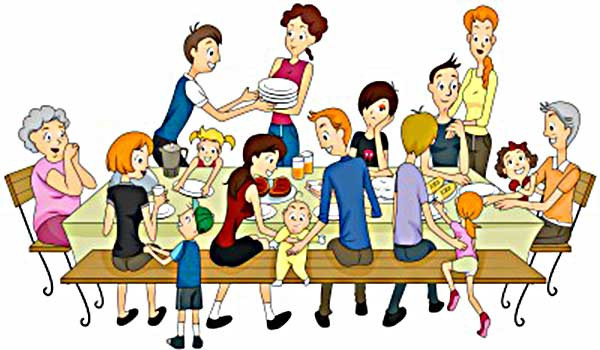 Image result for family bbq cartoon