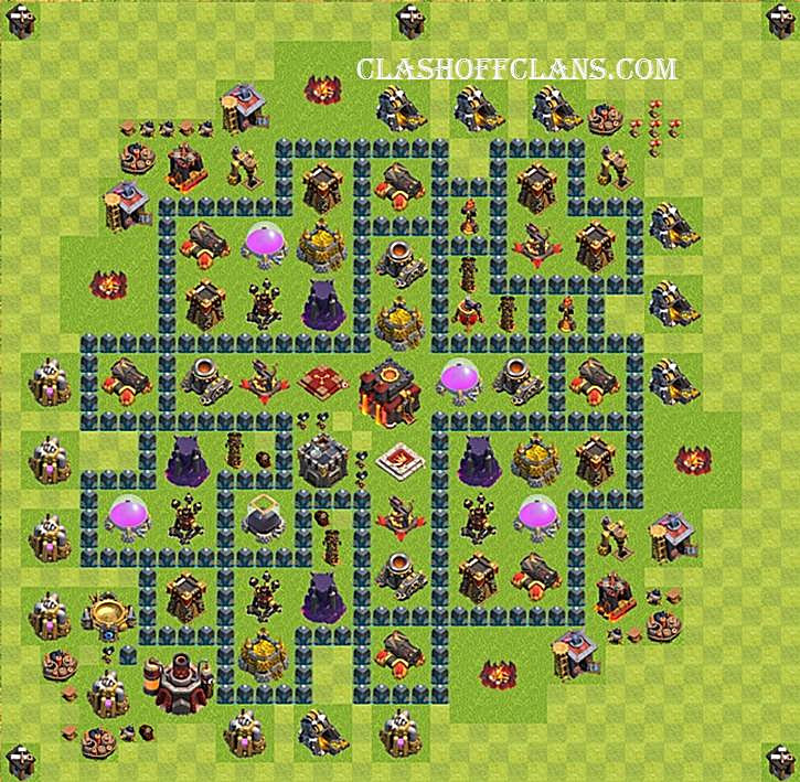 построить бпзу вclashav of clans 10th #4