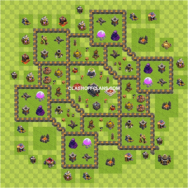 база в игре clash of clans для кв на тх9 #4