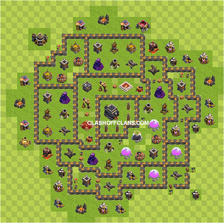 база в игре clash of clans для кв на тх9
