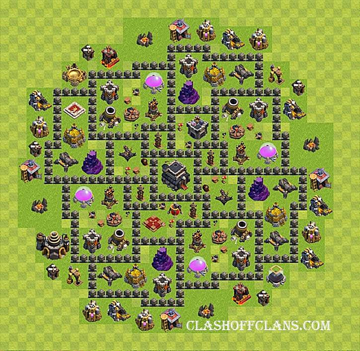 лучшие базы тх9 clash of clans 2016 #5