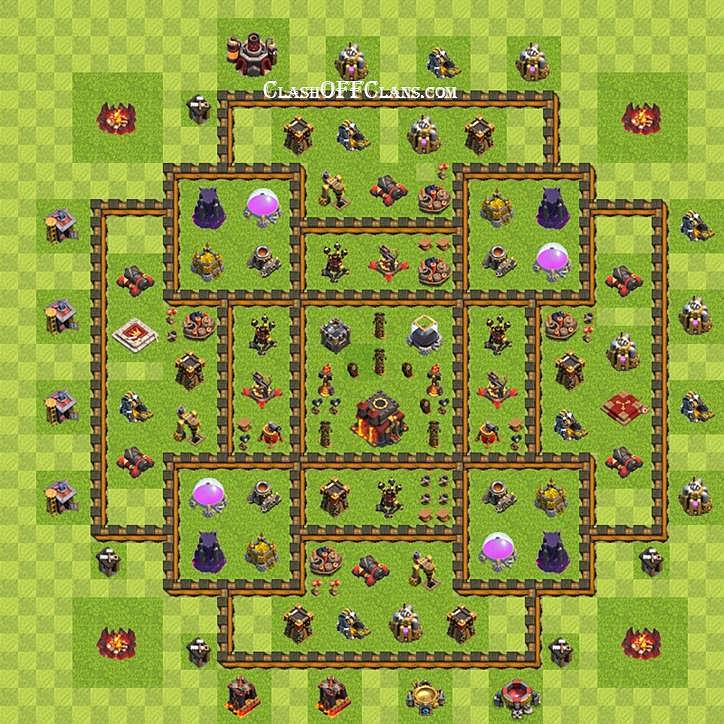 расстановка базы в clash of clans тх 8 после обновления #6