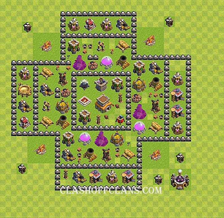 лучшие базы 8тх в игре clash of clans #3