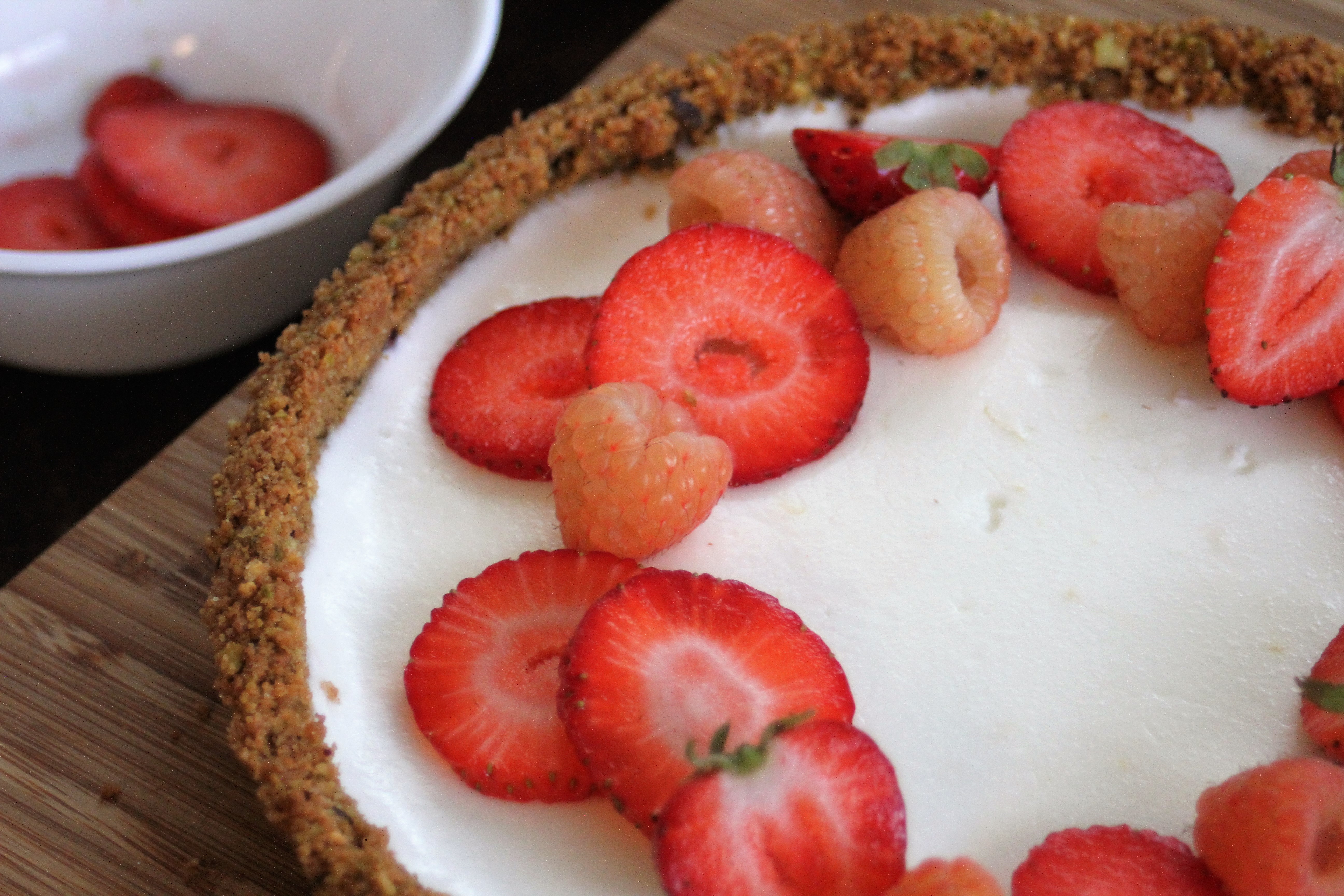Greek Yogurt Tart with Pistachio Graham Crust Sweet Saura