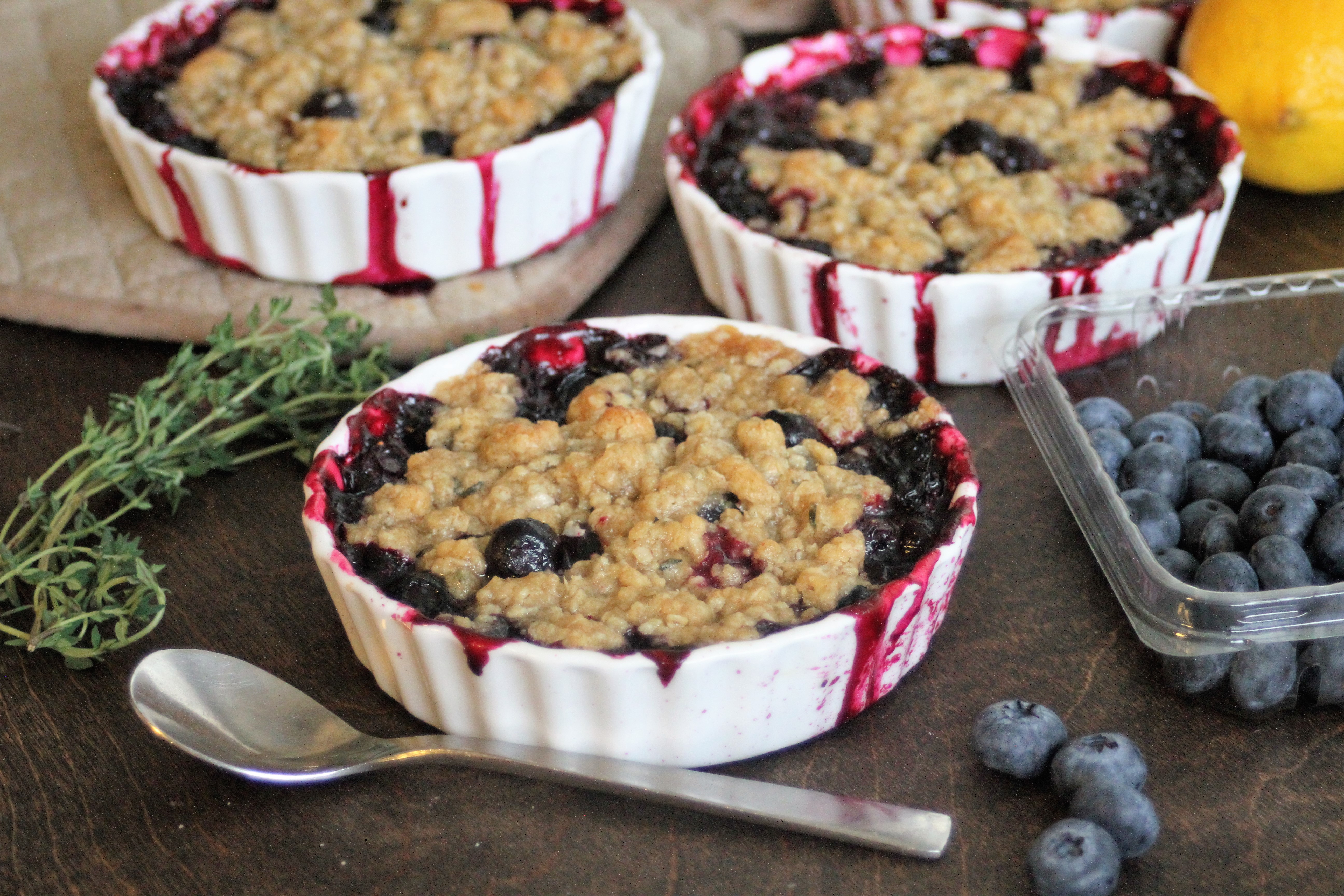 Blueberry Thyme Crisp Sweet Saura